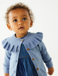 Frill Collar Cardigan (0-3 Yrs)