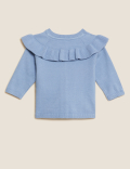 Frill Collar Cardigan (0-3 Yrs)