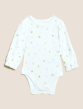 3pc Cotton Rich Embroidered Pinafore Outfit (0-3 Yrs)