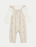 Cotton Rich Peter Rabbit™ Dungaree Outfit (0-3 Yrs)