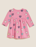 Cotton Rich Heart Print Dress