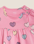 Cotton Rich Heart Print Dress