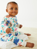 Cotton Rich Woodland Animal Print Joggers (0-3 Yrs)