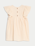 Cotton Crochet Yoke Woven Dress