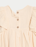 Cotton Crochet Yoke Woven Dress