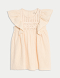 Pure Cotton Woven Dress (0-6 Yrs)