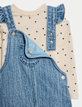 2pc Cotton Rich Dungaree Outfit (0 Mths - 3 Yrs)