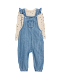 2pc Cotton Rich Dungaree Outfit (0 Mths - 3 Yrs)