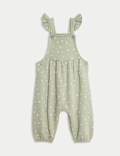 2pc Cotton Rich Patterned Dungaree Outfit (0 Mths - 3 Yrs)