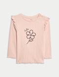 2pc Cotton Rich Flower Top & Bottom Outfit (0-6 Yrs)