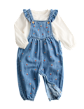 2pc Cotton Rich Denim Dungaree Outfit (0-3 Yrs)