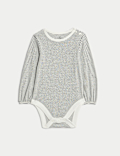 2pc Cotton Rich Ditsy Dungaree Outfit (0 Mths - 3 Yrs)