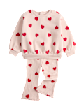 2pc Cotton Rich Heart Top & Bottom Outfit (0-6 Yrs)