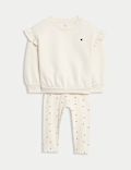 2pc Cotton Rich Jersey Heart Outfit (0 Mths - 6 Yrs)