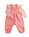 2pc Cotton Rich Jersey Dungarees with Top (0-3 Yrs)