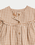 Pure Cotton Gingham Dress (0-8 Yrs)