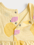 Pure Cotton Lemon Print Romper (0-3 Yrs)