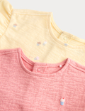 2 Pack Pure Cotton Jersey Cupcake Dresses (0-3 Yrs)