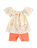 Cotton Rich Printed Top & Bottom Set (0 Months-5 Years)