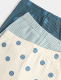 3 Pack Cotton Rich Spotty Kickflare Leggings (0-5 Yrs)