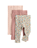3 Pack Cotton Rich Jersey Floral Leggings (0-5 Yrs)