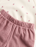 2 Piece Floral Sweatshirt & Wide Leg Joggers (0-5 Yrs)