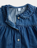 2pc Cotton Denim Blouse Outfit (0-6 Yrs)