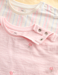 3 Pack Pure Cotton Patterned Tops (0-5 Yrs)