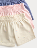 3 Pack Pure Cotton Cupcake Shorts (0-5 Yrs)