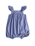 Pure Cotton Broderie Romper (0-3 Yrs)