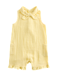 Pure Cotton Tie Collar Romper (0-3 Yrs)