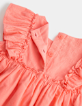 Pure Cotton Broderie Dress (0-5 Yrs)