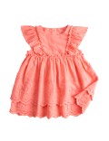Pure Cotton Broderie Dress (0-5 Yrs)