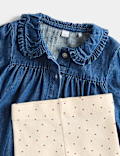 2 Piece Denim Blouse & Leggings Outfit (0-5 Yrs)