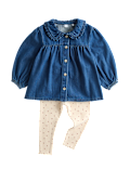 2 Piece Denim Blouse & Leggings Outfit (0-5 Yrs)