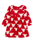 Pure Cotton Reindeer Print Dress