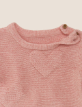 2 Piece Pure Cotton Knitted Heart Outfit