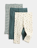 3 Pack Cotton Rich Ditsy Leggings (1-5 Yrs)