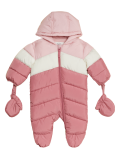 Hooded Colour Block Snowsuit (0-3 Yrs)