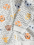 Cotton Rich Animal Print Zip Hoodie (0-3 Yrs)