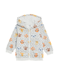 Cotton Rich Animal Print Zip Hoodie (0-3 Yrs)