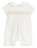 Pure Cotton Smocked Romper