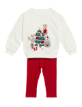 Cotton Rich Christmas Outfit (0-3 Yrs)
