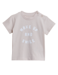 Pure Cotton Wake Up and Smile T-Shirt (0-3 Yrs)