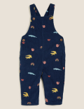 2pc Pure Cotton Crocodile Dungaree Outfit (0-3 Yrs)