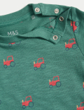 3pk Cotton Rich Patterned Tops (0-3 Yrs)