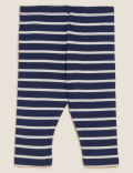Cotton Rich Striped Leggings (0-3 Yrs)