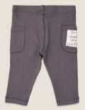 Cotton Panda Appliqué Leggings