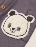 Cotton Panda Appliqué Leggings