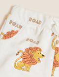 Cotton Rich Lion Print Shorts (0-3 Yrs)